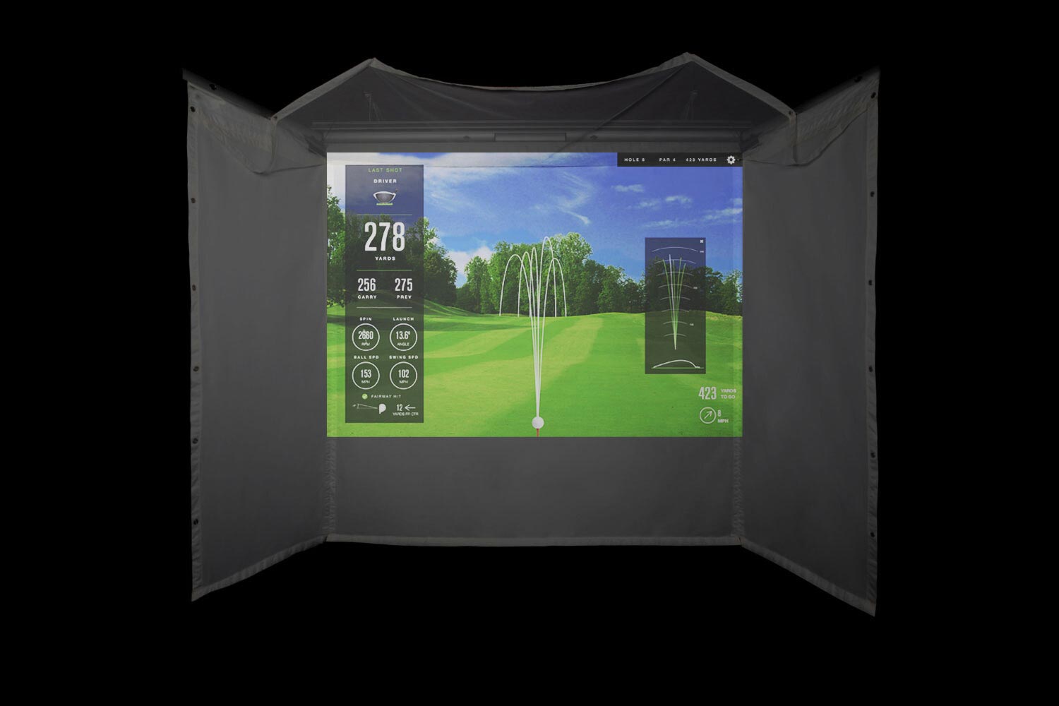 Retractable Screens, anyone use a retractable net instead?  Retractable  screen, Golf simulator screen, Golf impact screen